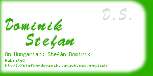 dominik stefan business card